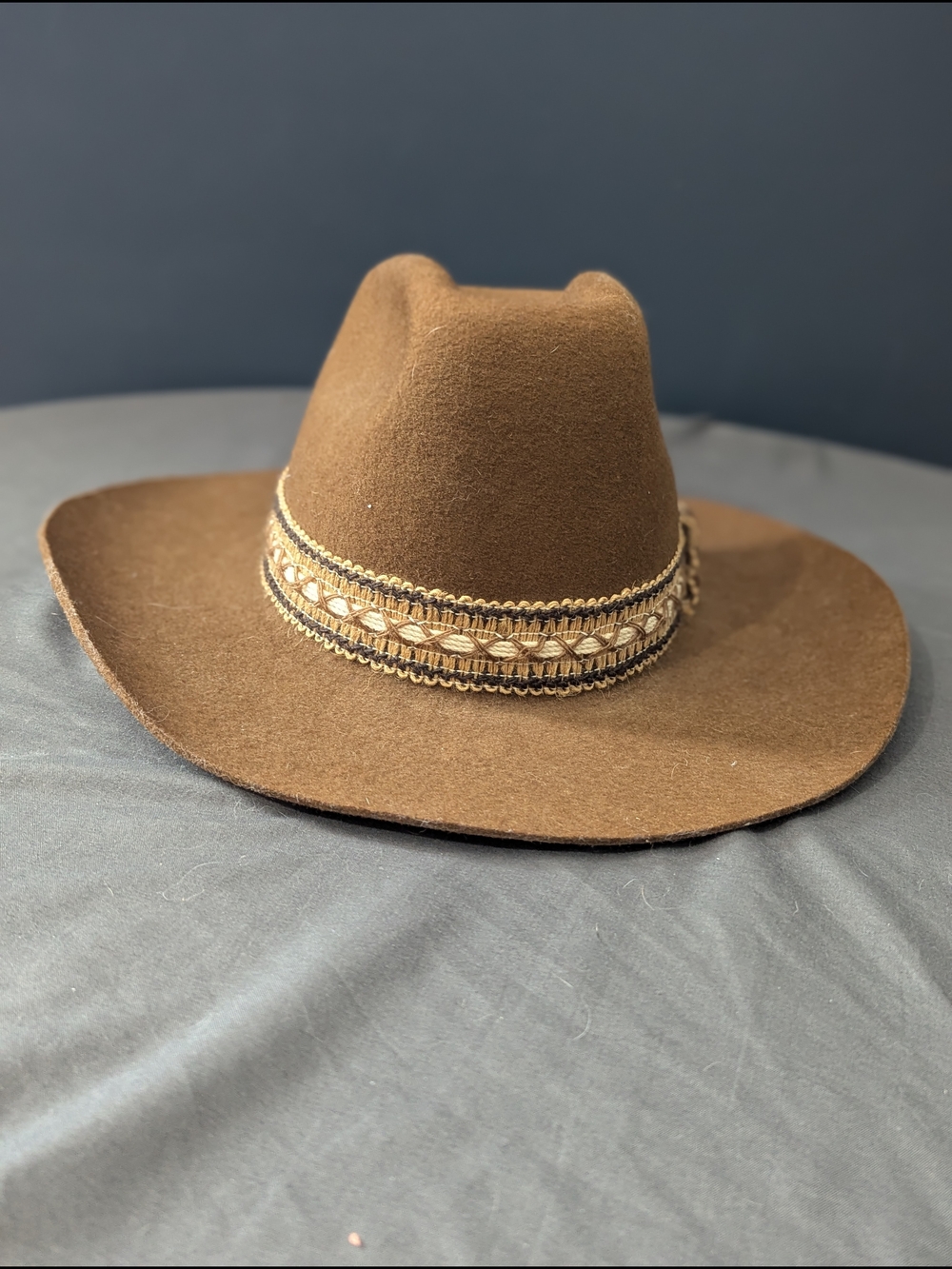 Vintage Biltmore Western Canada 80s Bronze Felt Cowboy Hat 7 1/8 Men's